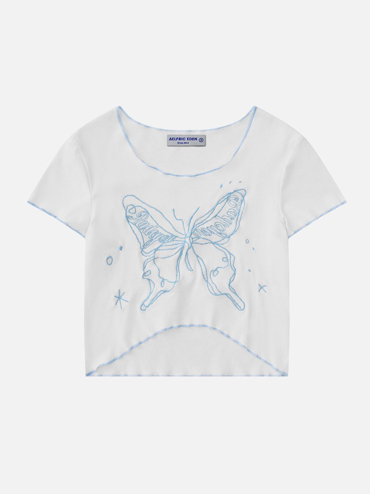 Butterfly Embroidery Tee sold by Aelfric Eden
