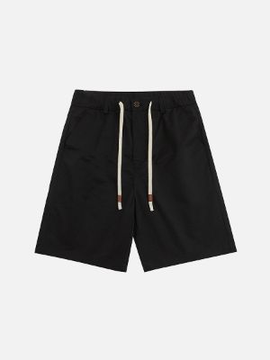Solid Drawstring Cargo Shorts made by Aelfric Eden