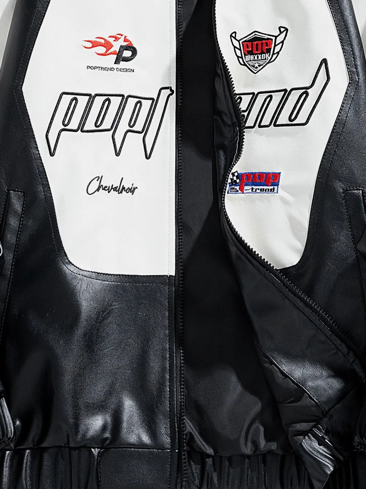 Aelfric Eden Embroidery Color Blocking Racing Jacket sold by Aelfric Eden product image thumbnail 4