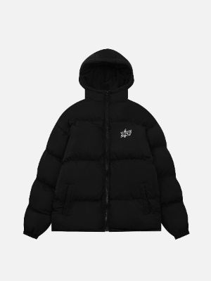 Aelfric Eden Embroidered Badge Solid Hooded Coat sold by Aelfric Eden