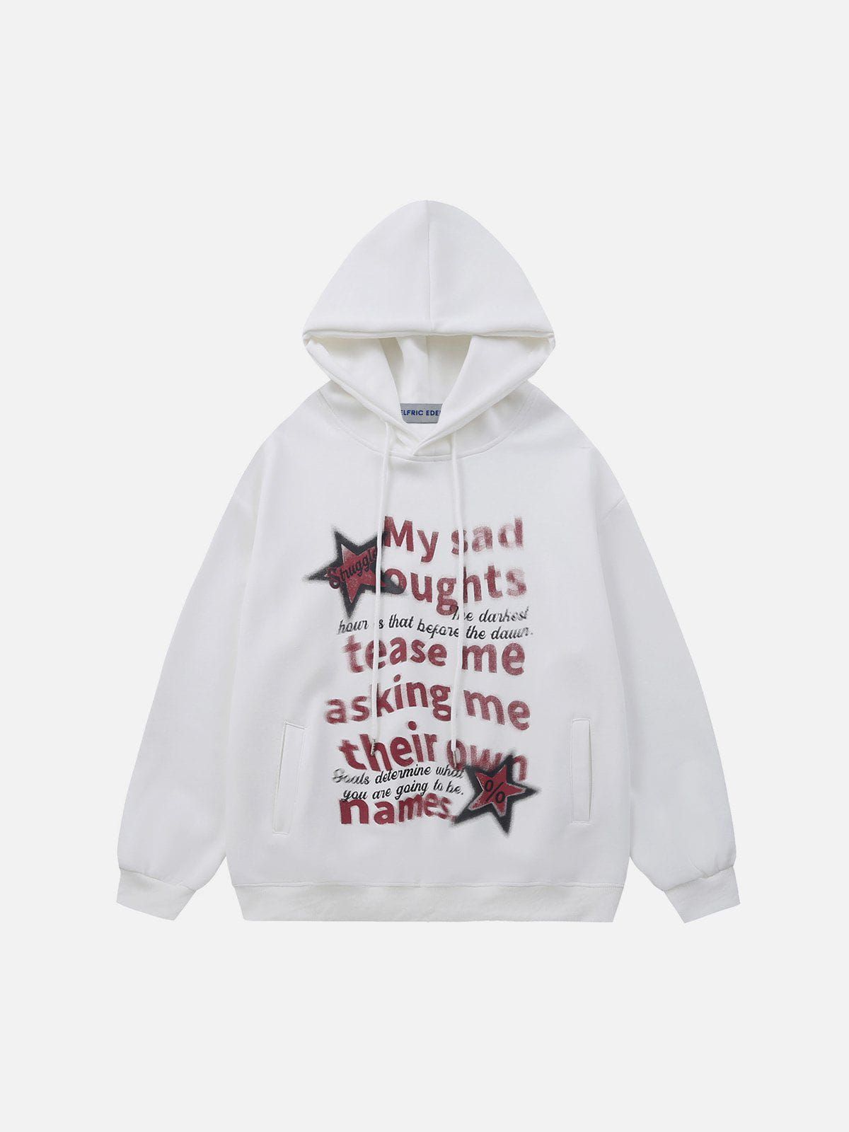 Aelfric Eden Blurring Star Letter Hoodie sold by Aelfric Eden
