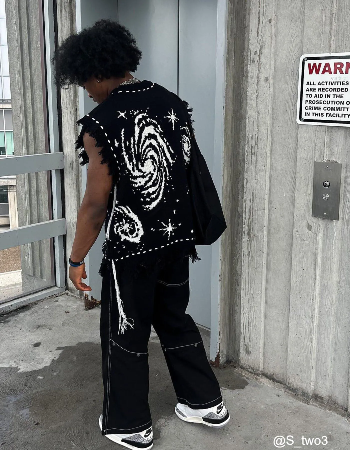 Aelfric Eden Starry Night Swirl Graphic Sweater Vest sold by Aelfric Eden product image thumbnail 3