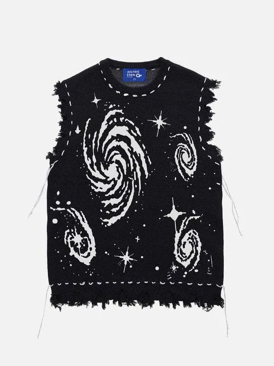 Aelfric Eden Starry Night Swirl Graphic Sweater Vest sold by Aelfric Eden