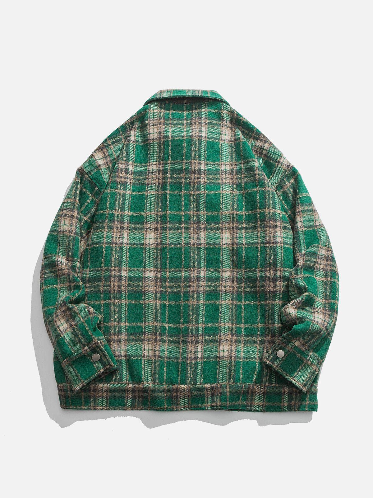 Aelfric Eden Vintage Colorblock Plaid Jacket sold by Aelfric Eden product image thumbnail 6