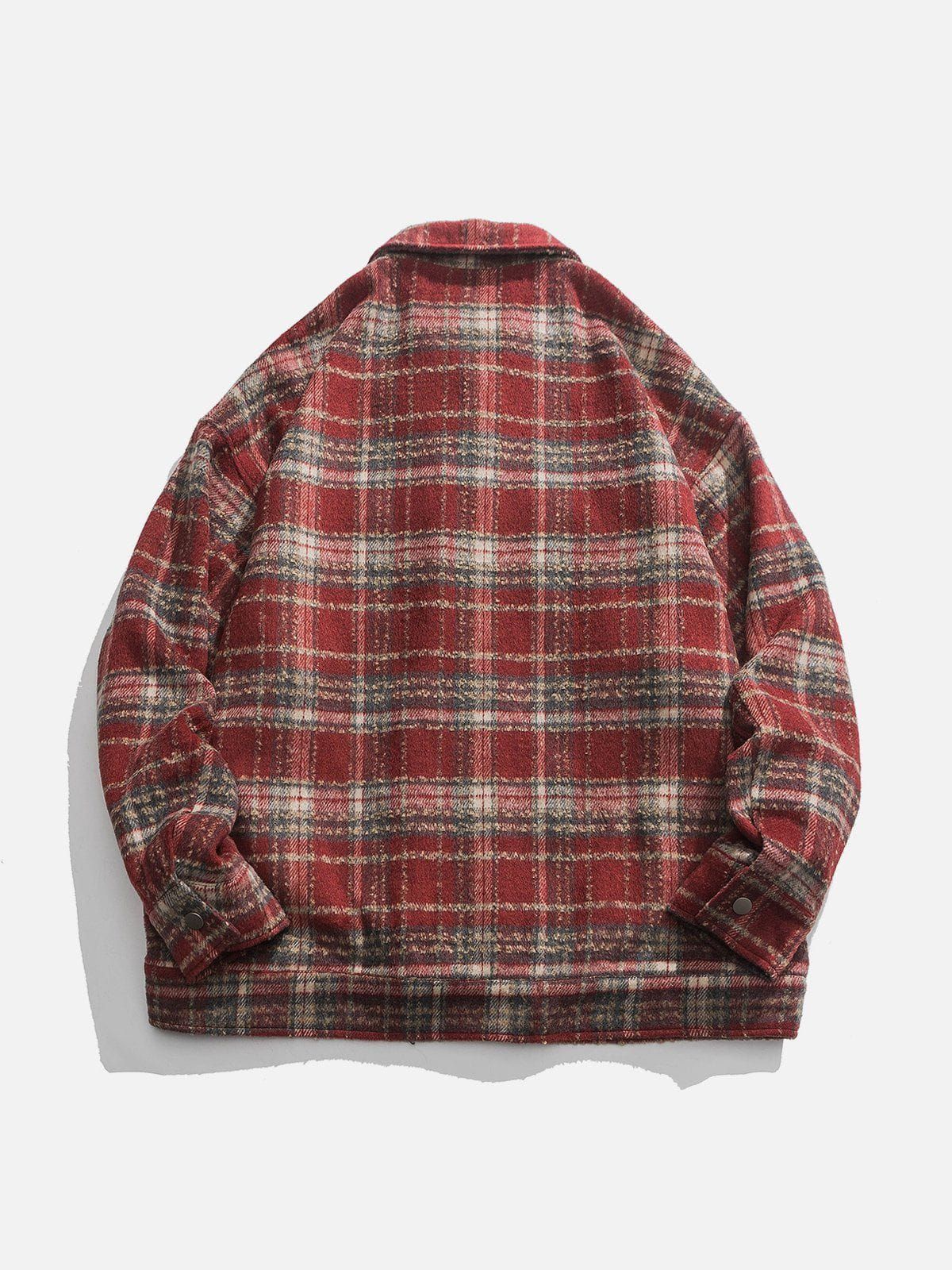 Aelfric Eden Vintage Colorblock Plaid Jacket sold by Aelfric Eden product image thumbnail 2