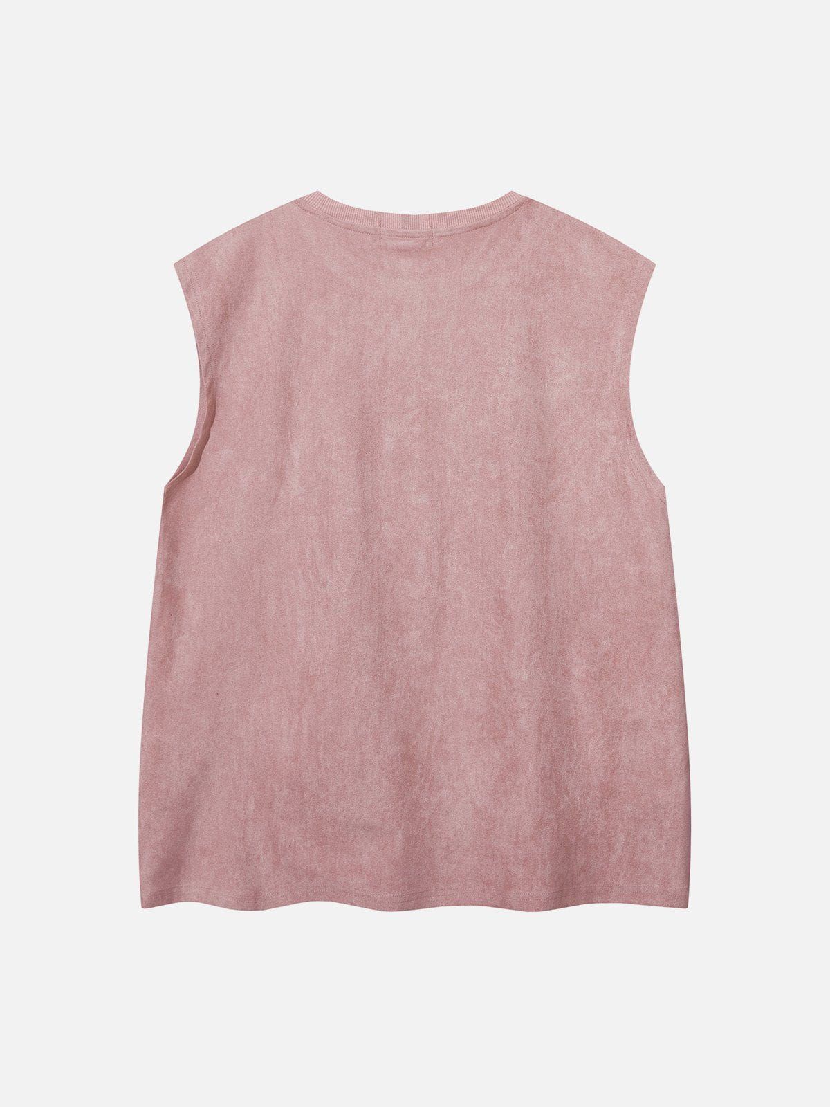 Aelfric Eden Heart Print Suede Vest sold by Aelfric Eden product image thumbnail 2