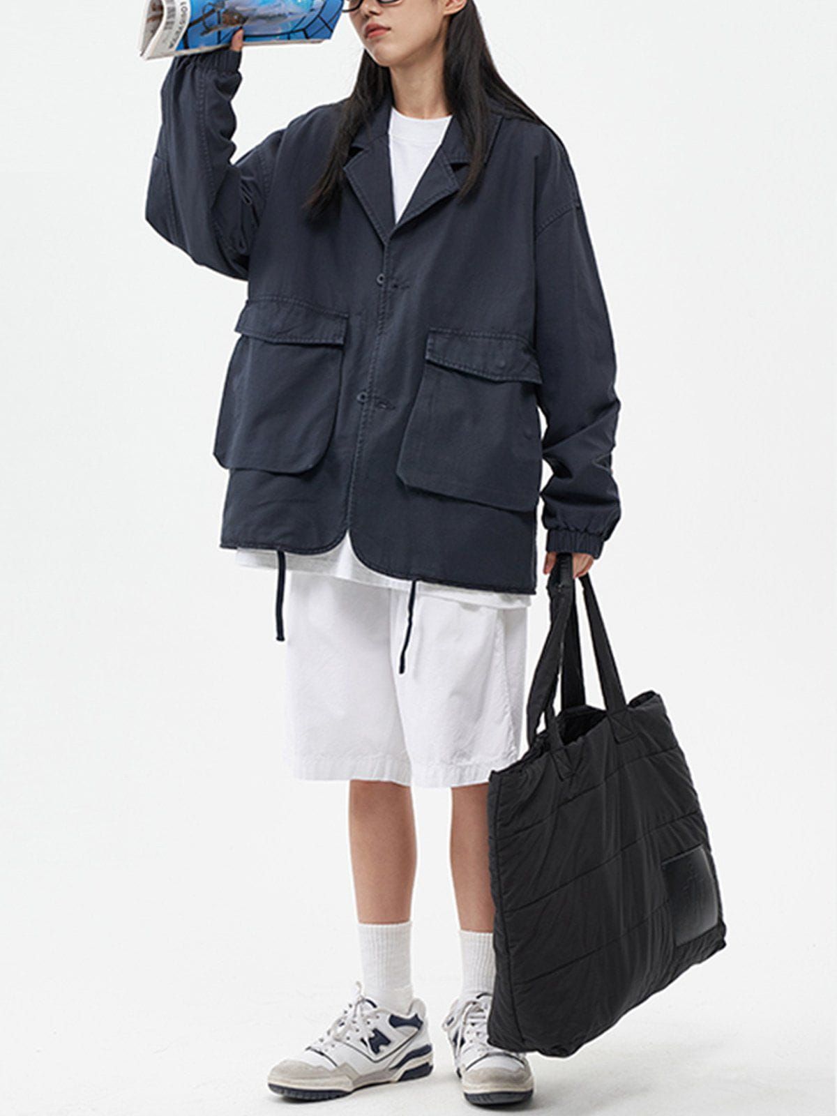 Aelfric Eden Large Pocket Solid Color Jacket sold by Aelfric Eden product image thumbnail 20