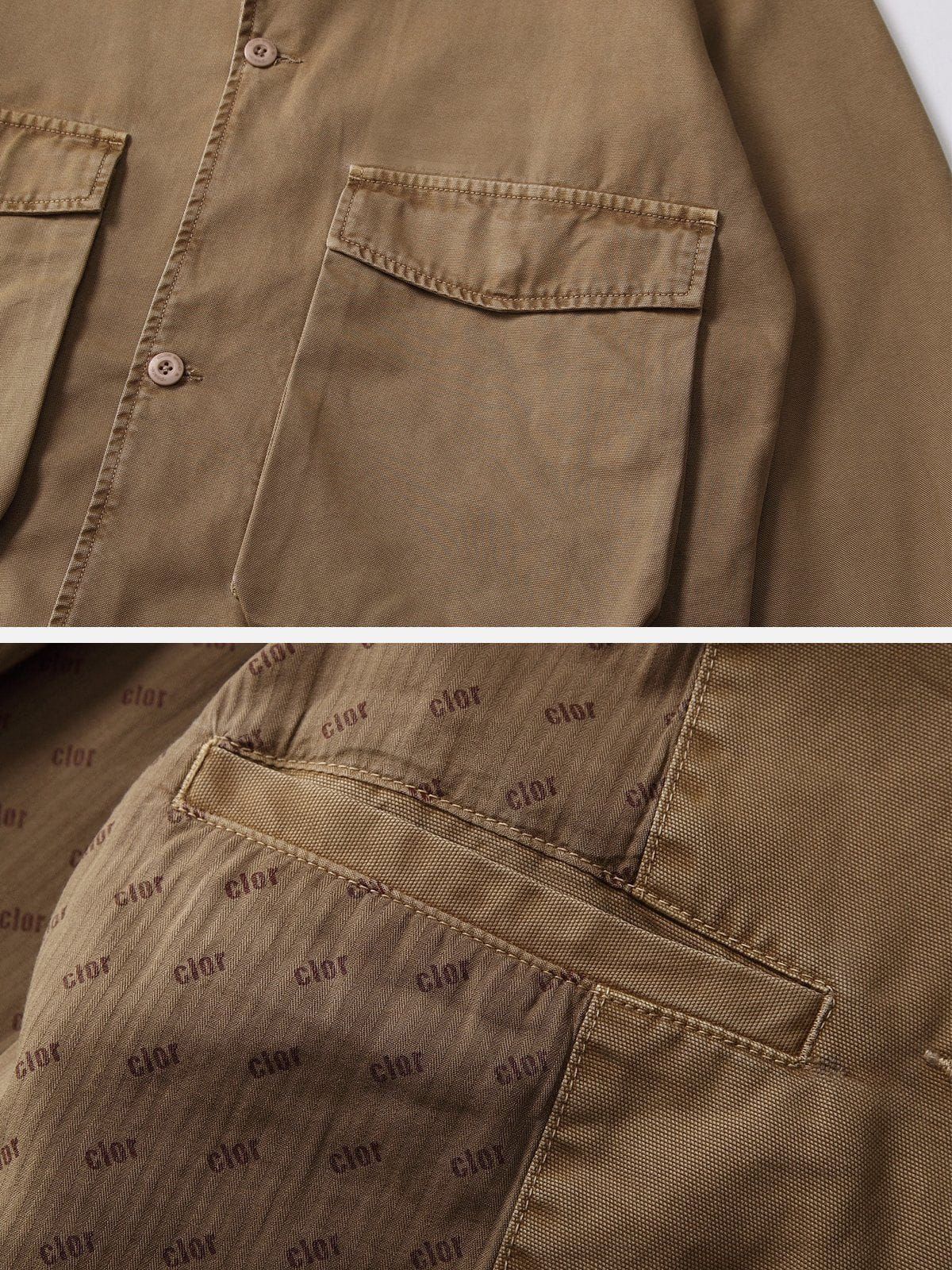 Aelfric Eden Large Pocket Solid Color Jacket sold by Aelfric Eden product image thumbnail 11