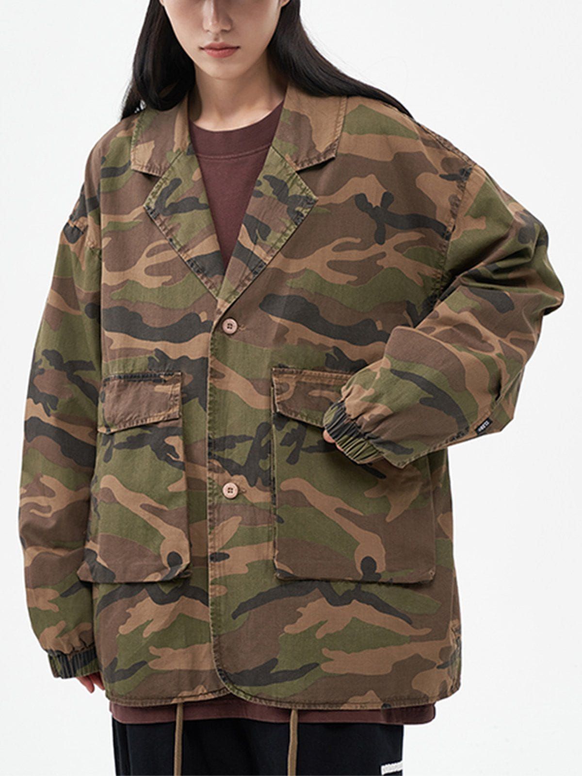 Aelfric Eden Large Pocket Solid Color Jacket sold by Aelfric Eden product image thumbnail 17