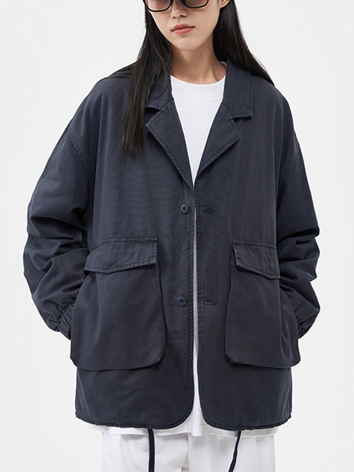 Aelfric Eden Large Pocket Solid Color Jacket sold by Aelfric Eden product image thumbnail 19