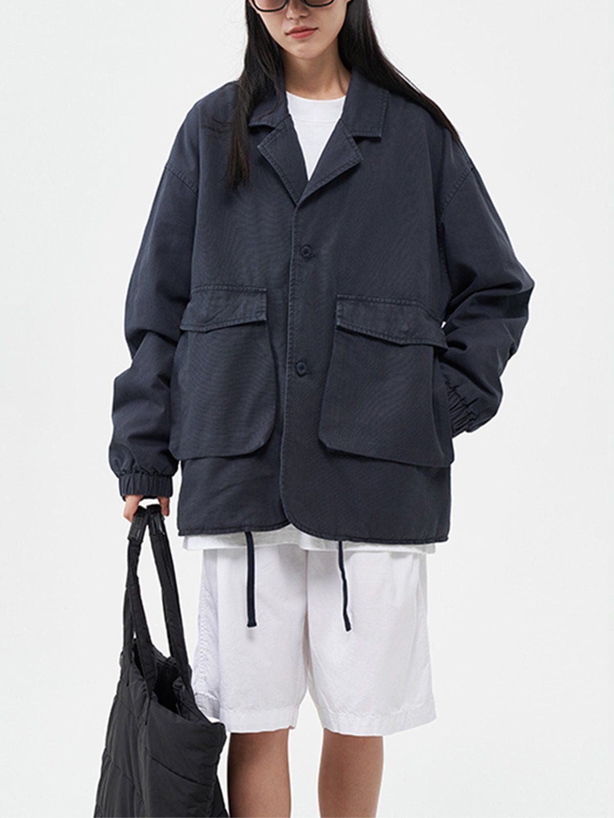 Aelfric Eden Large Pocket Solid Color Jacket sold by Aelfric Eden product image thumbnail 18