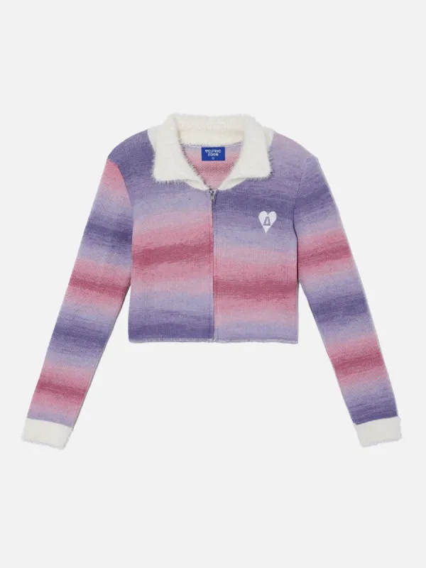 Asymmetrical Color Blocking Cardigan sold by Aelfric Eden