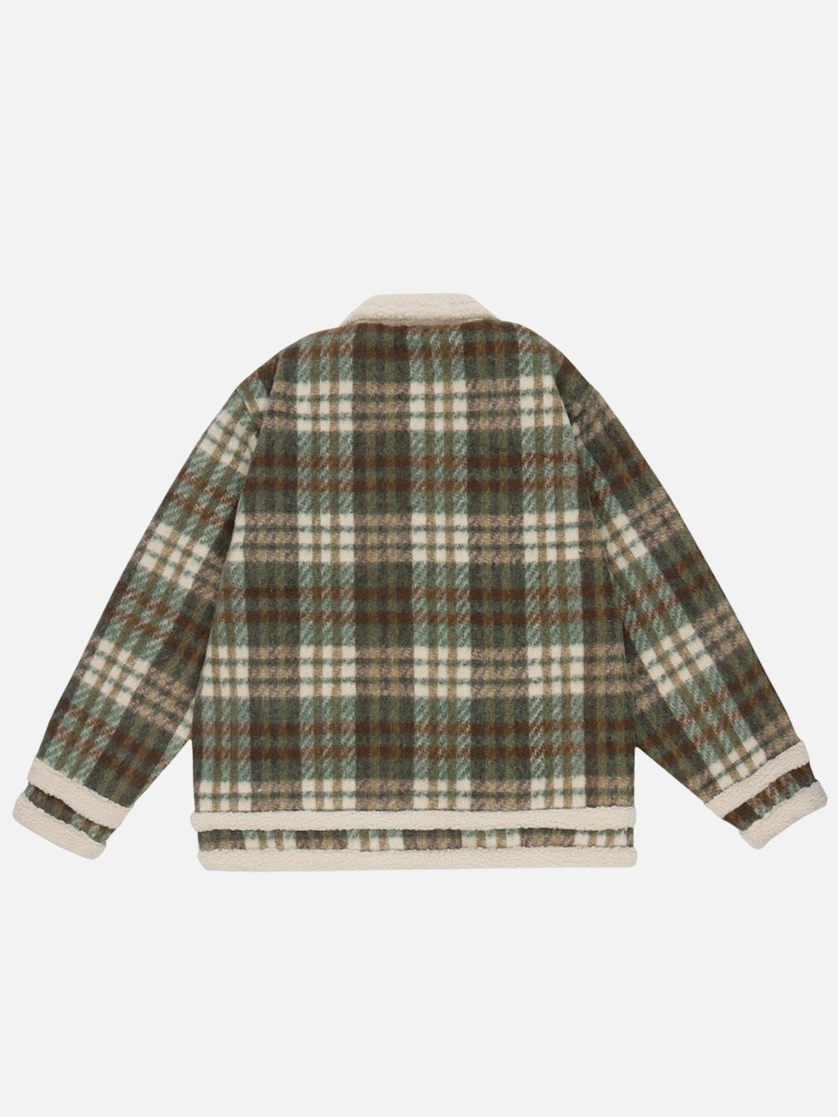 Aelfric Eden Vintage Check Sherpa Coat sold by Aelfric Eden product image thumbnail 2