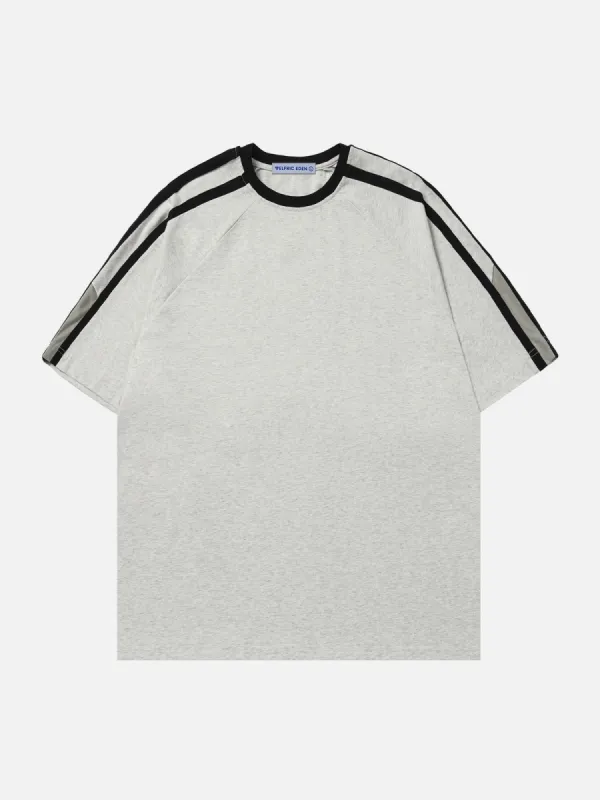 Aelfric Eden Basic Stripe Patchwork Tee sold by Aelfric Eden