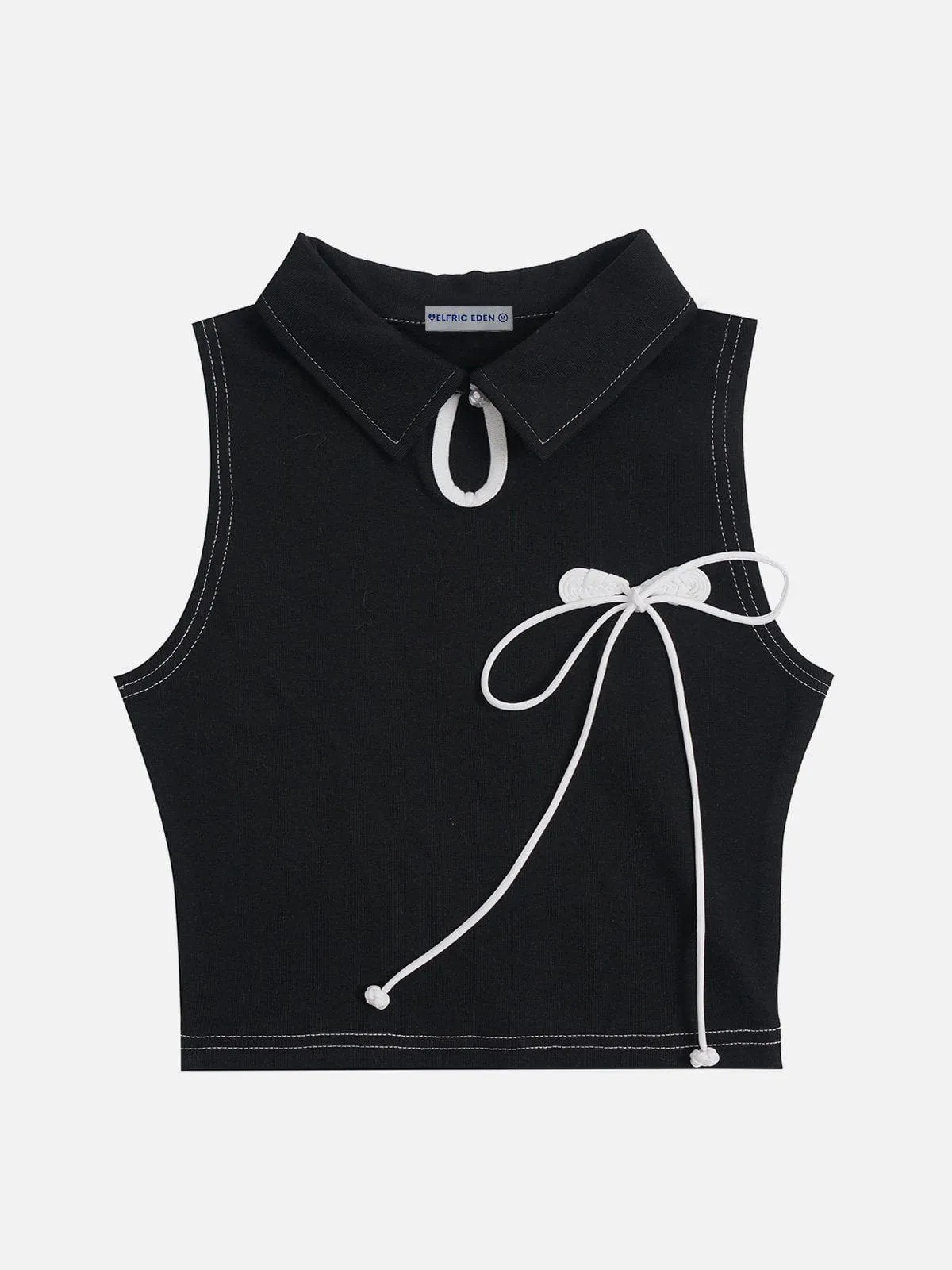 Aelfric Eden Drawstring Bow Tie Tank Top sold by Aelfric Eden product image thumbnail 3