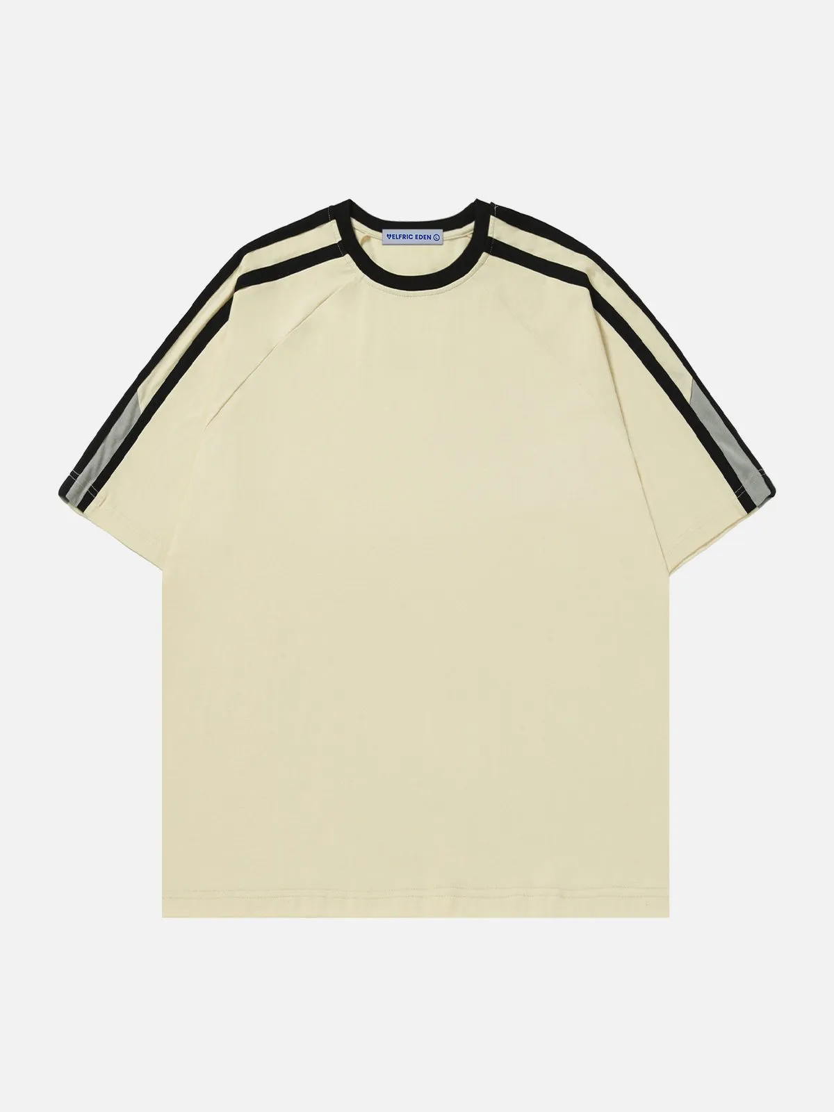 Aelfric Eden Basic Stripe Patchwork Tee sold by Aelfric Eden product image thumbnail 4