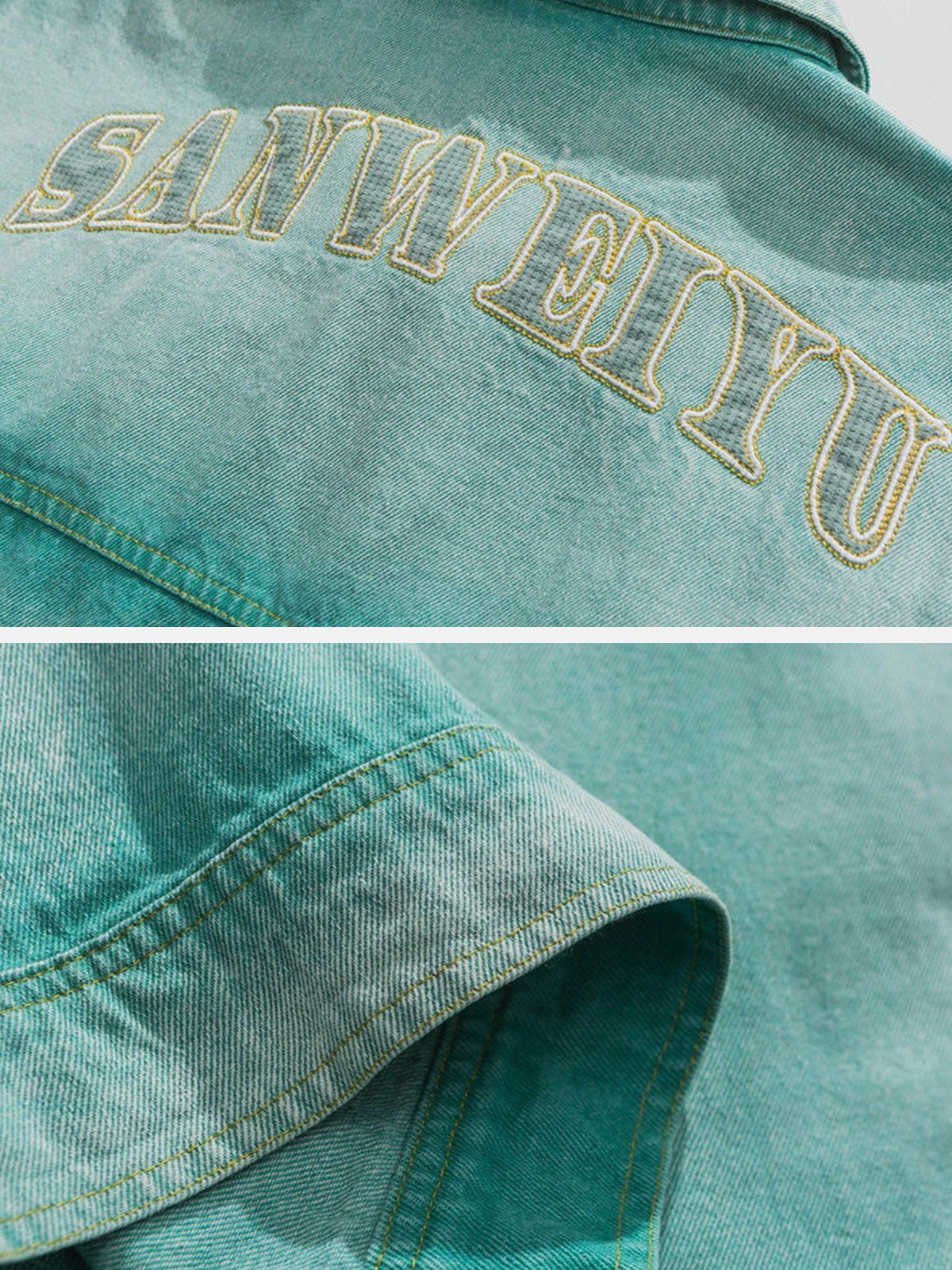 Aelfric Eden Vintage Water-wash Denim Jacket sold by Aelfric Eden product image thumbnail 3