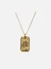Vintage Colorful Oil Drip Tarot Necklace sold by Aelfric Eden