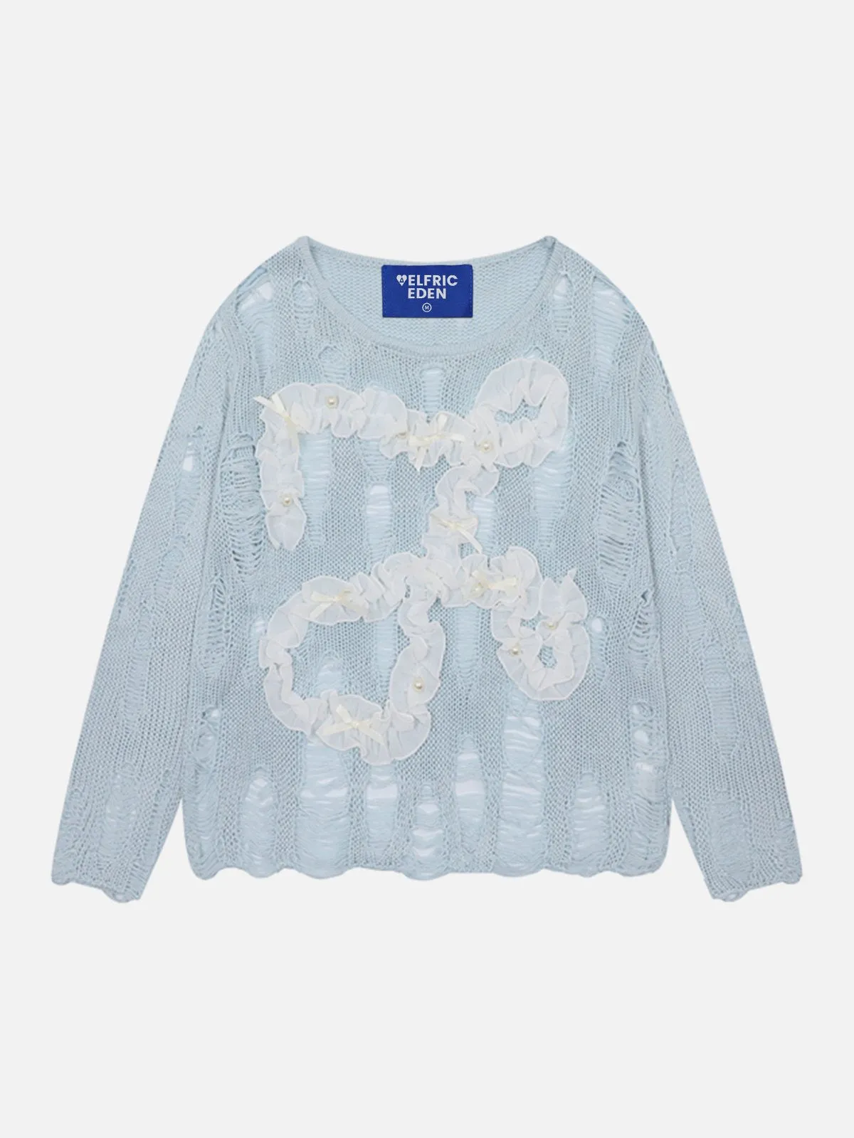 Aelfric Eden Bow Wrinkle Cut-Out Sweater sold by Aelfric Eden