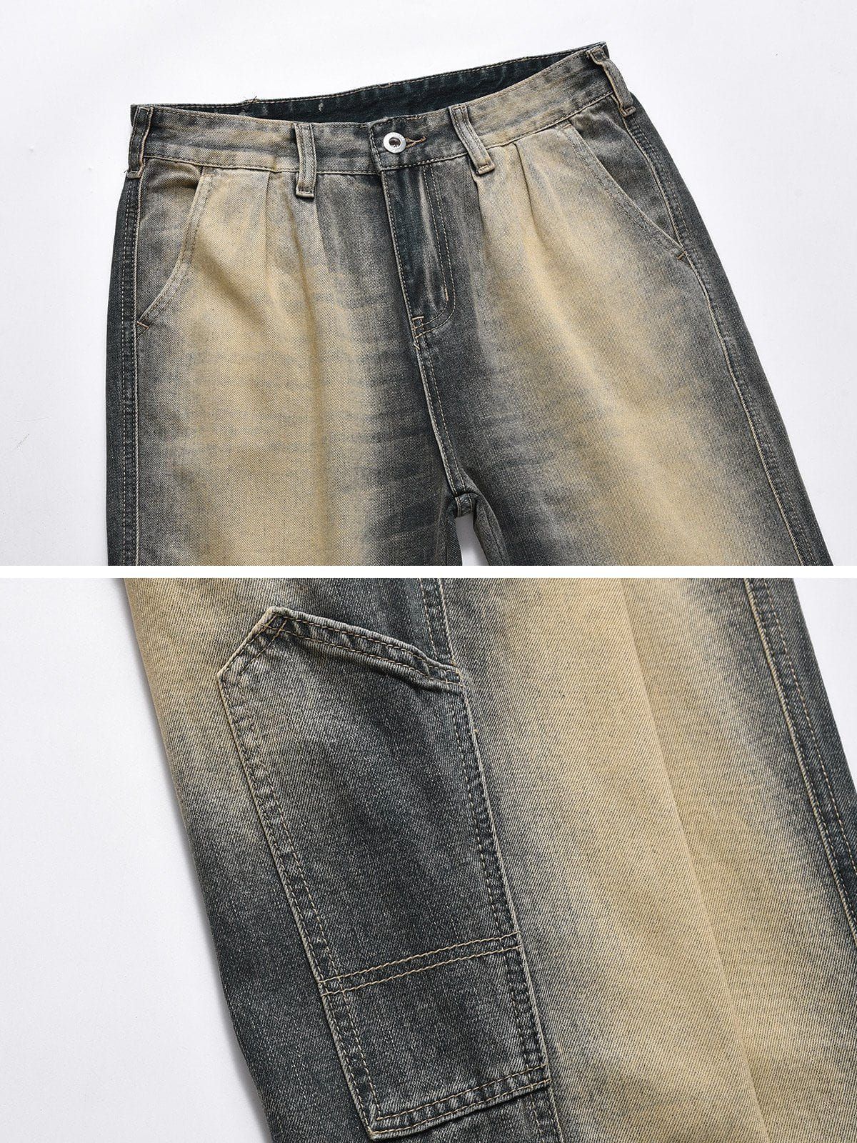 Aelfric Eden Vintage Washed Straight-Leg Jeans sold by Aelfric Eden product image thumbnail 3