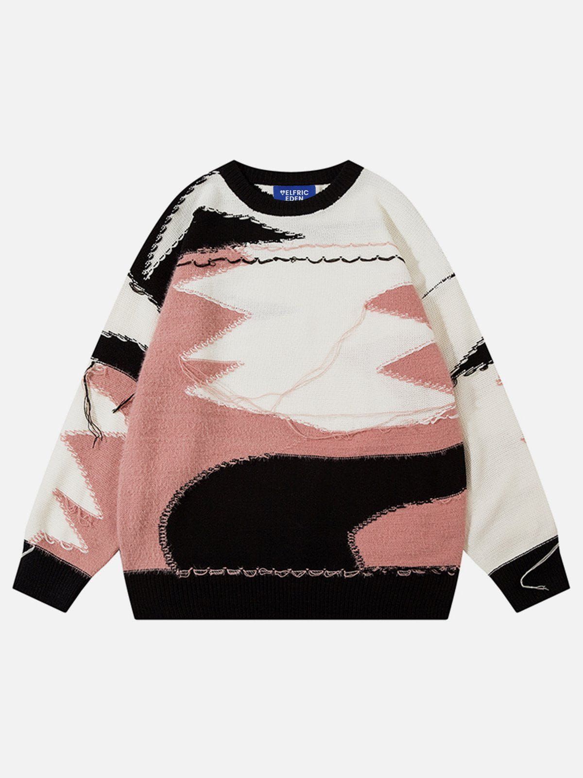 Aelfric Eden Tassel Irregular Patchwork Sweater sold by Aelfric Eden