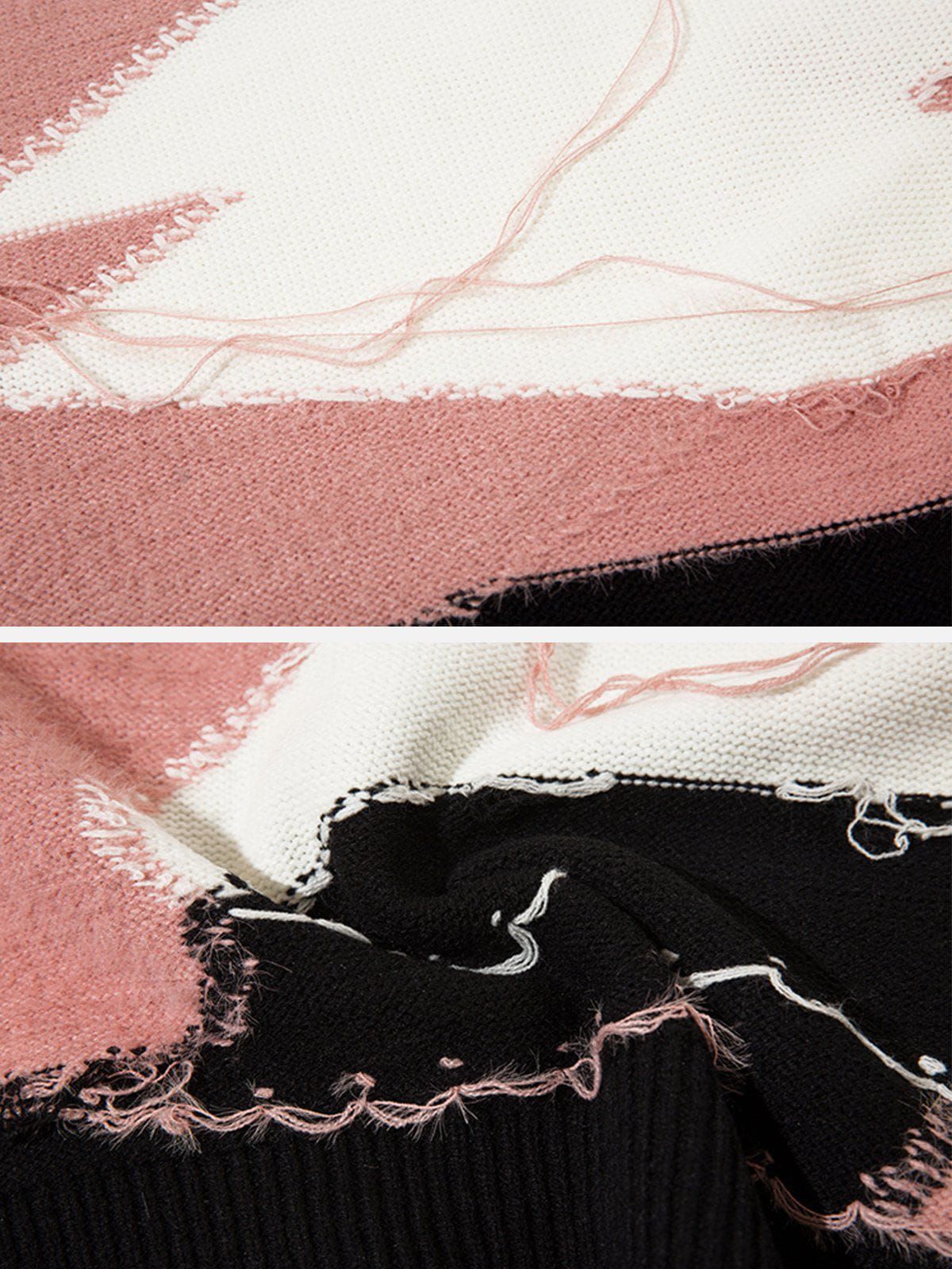 Aelfric Eden Tassel Irregular Patchwork Sweater sold by Aelfric Eden product image thumbnail 4