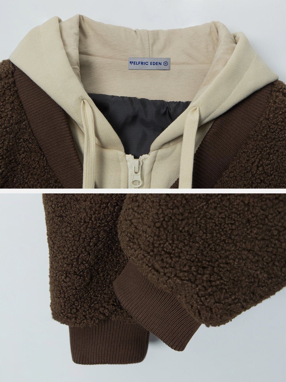 Applique Embroidery Sherpa Hoodie sold by Aelfric Eden product image thumbnail 4