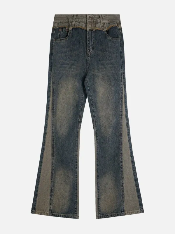Aelfric Eden スター 星 フリンジ ストレート デニムジーンズ AELFRIC EDEN: FRINGE STAR JEANS – 85 86 eightyfiveightysix