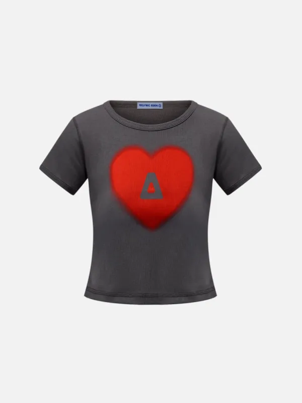 Aelfric Eden Big Heart Print Tee sold by Aelfric Eden