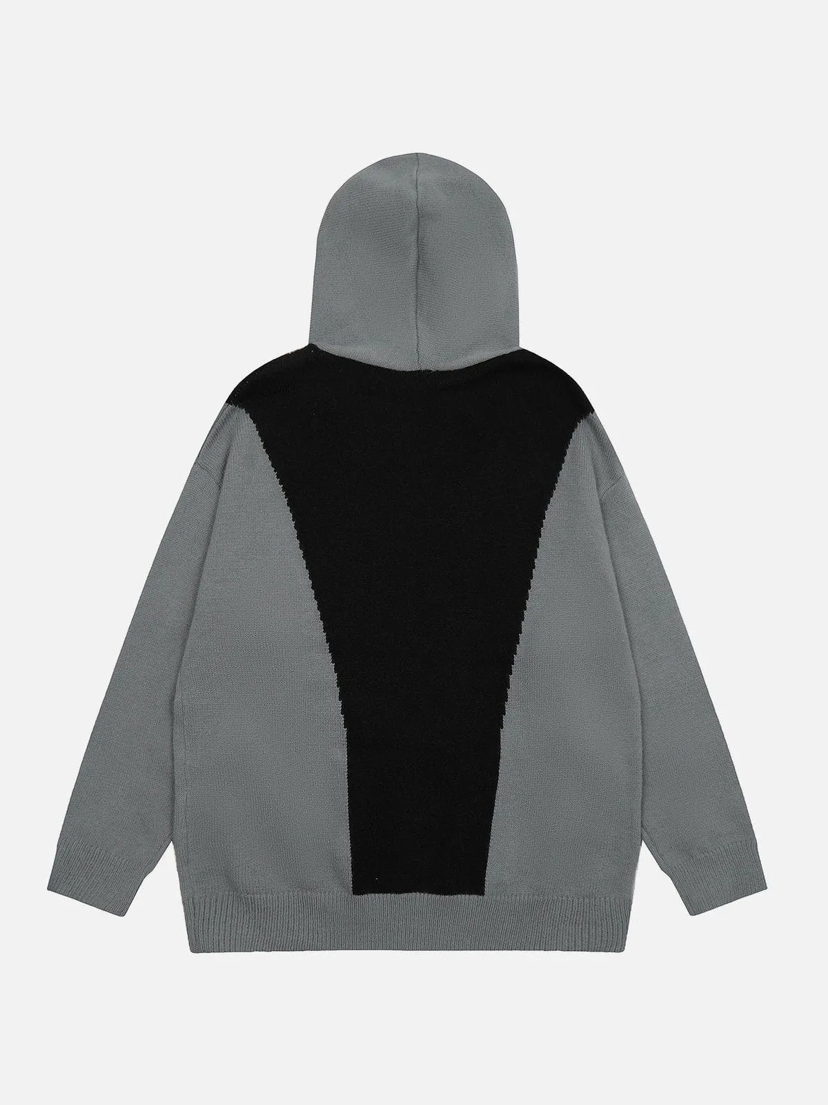 Aelfric Eden Patchwork Knit Zip Up Hoodie sold by Aelfric Eden product image thumbnail 3