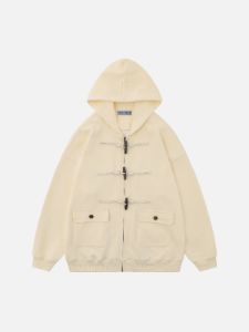 Aelfric Eden Solid Horn Button Hoodie sold by Aelfric Eden