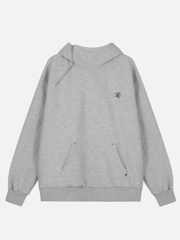 Aelfric Eden Slant Zip Up Star Rivet Hoodie sold by Aelfric Eden