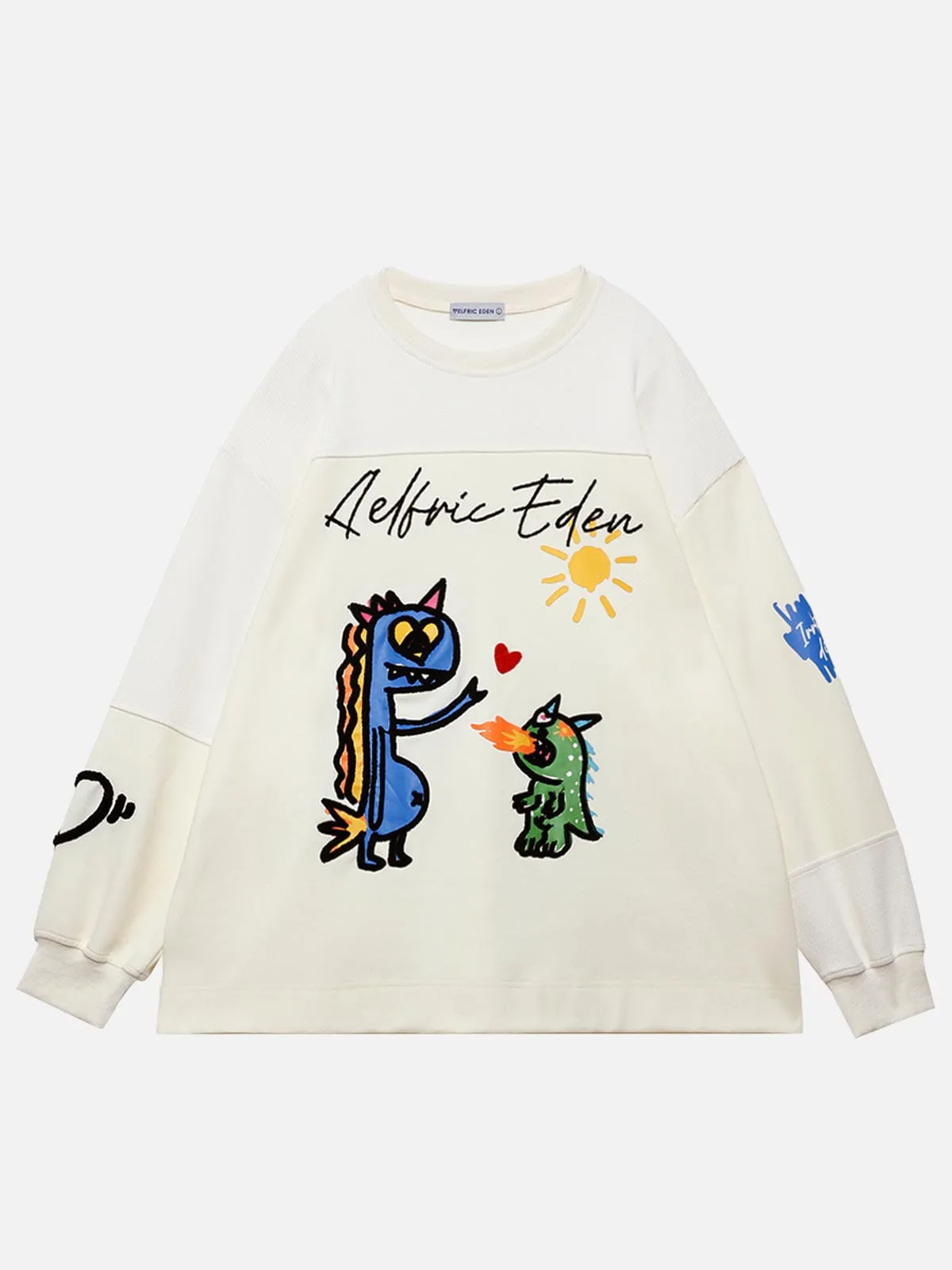 Aelfric Eden Cute Monster Sweatshirt sold by Aelfric Eden product image thumbnail 2