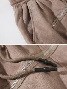 Aelfric Eden Edgy Zipper Design Suede Shorts sold by Aelfric Eden