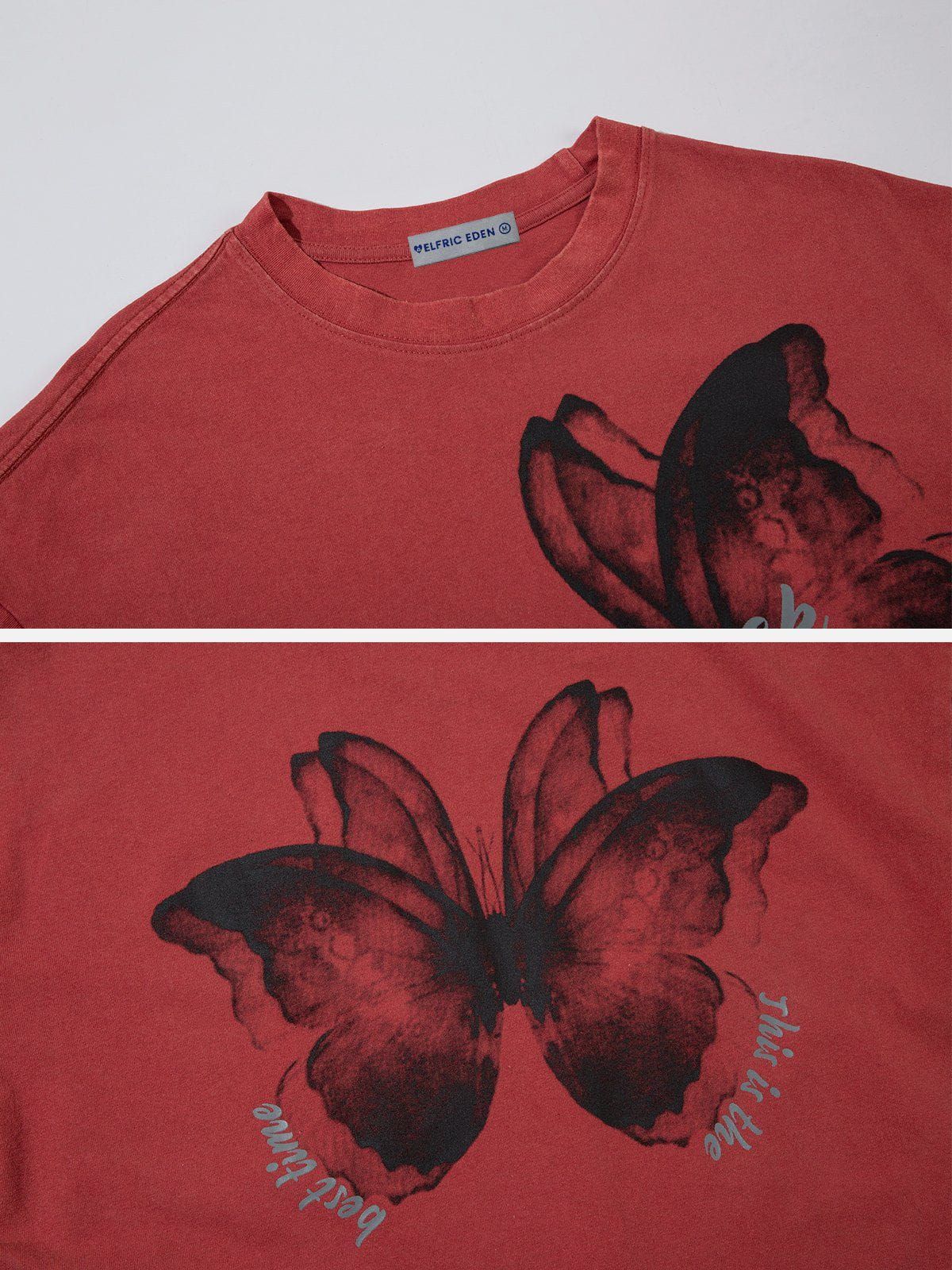 Aelfric Eden Overlapping Butterfly Washed Tee sold by Aelfric Eden product image thumbnail 4