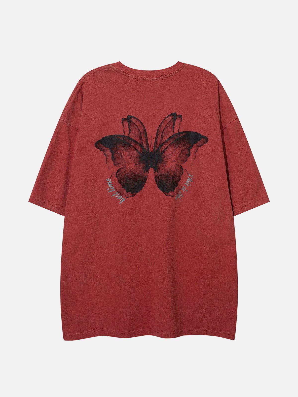 Aelfric Eden Overlapping Butterfly Washed Tee sold by Aelfric Eden product image thumbnail 3