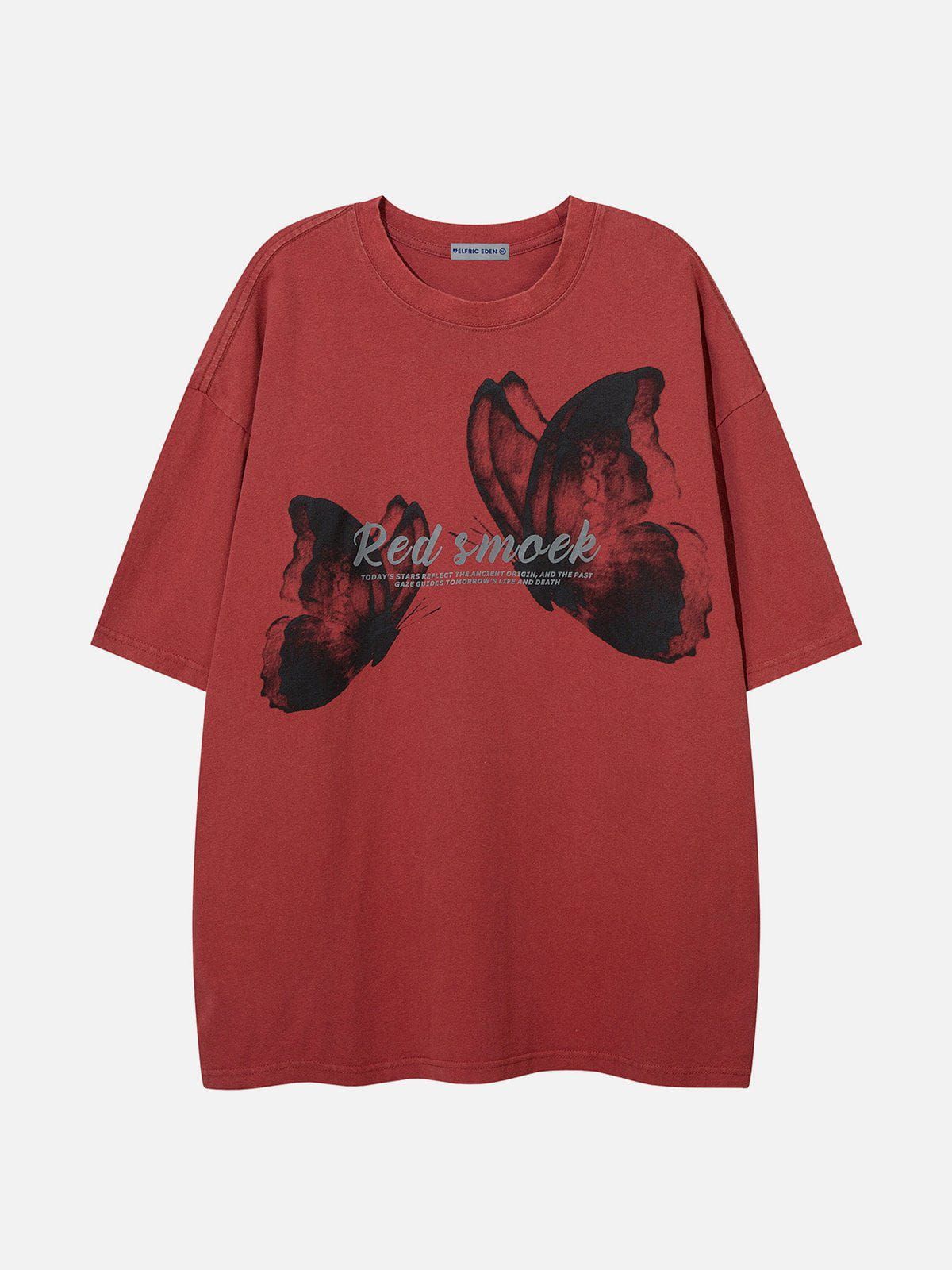 Aelfric Eden Overlapping Butterfly Washed Tee sold by Aelfric Eden
