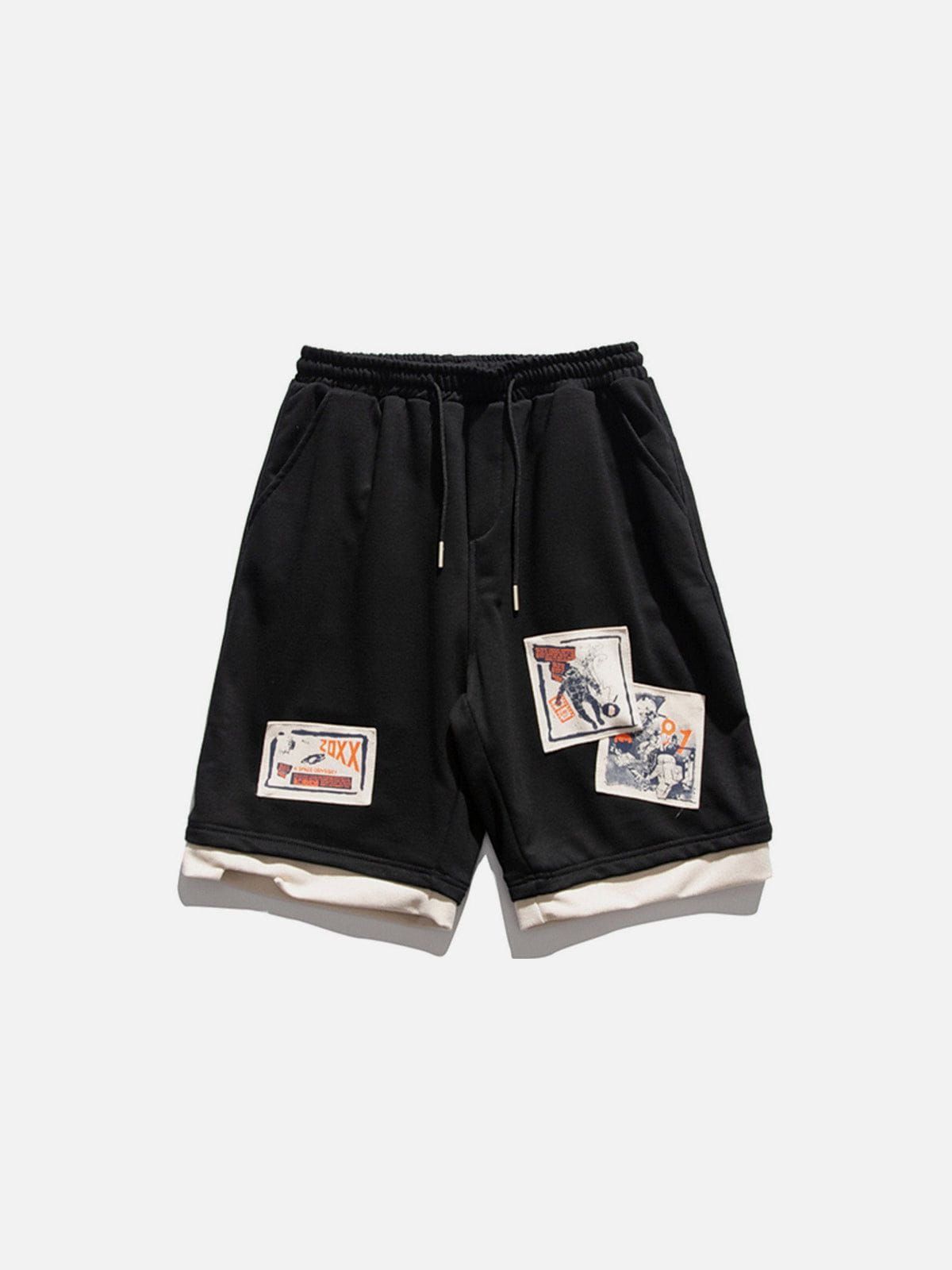 Aelfric Eden Fake Two Patch Shorts sold by Aelfric Eden product image thumbnail 4