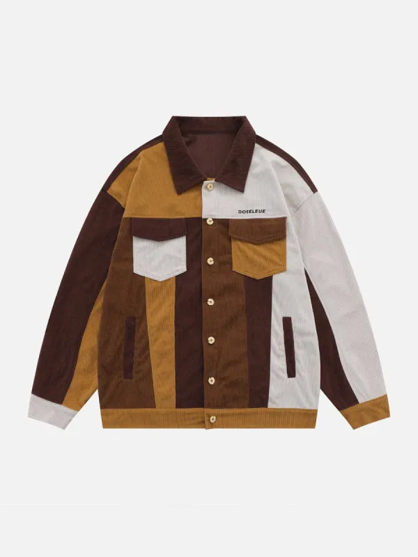 Aelfric Eden Contrast Splicing Jacket sold by Aelfric Eden