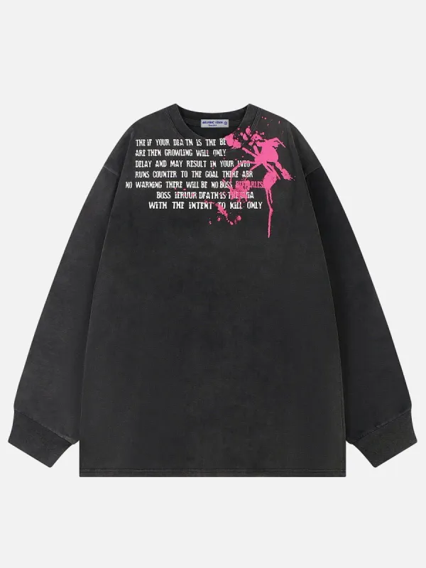 Aelfric Eden Letter Spider Print Sweatshirt sold by Aelfric Eden