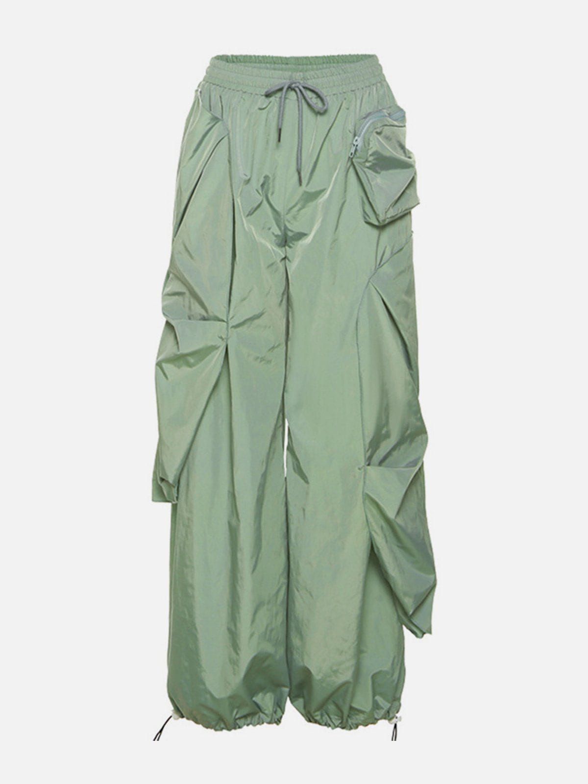 Drawstring Wrinkle Pocket Cargo Pants sold by Aelfric Eden