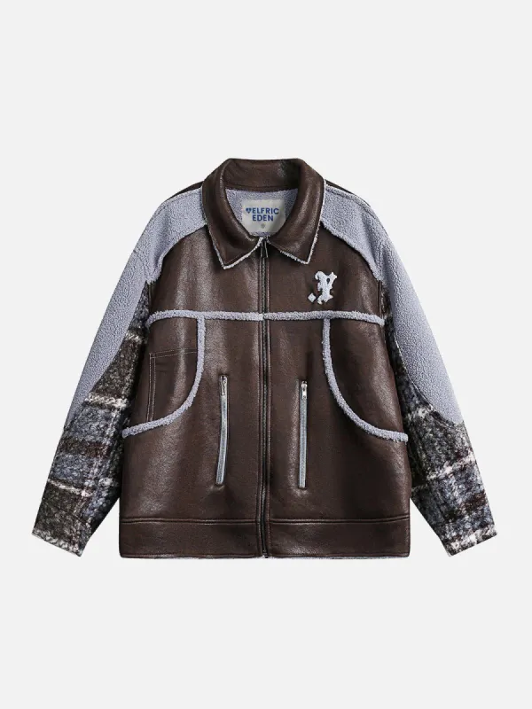 Aelfric Eden Plaid Patchwork Coat sold by Aelfric Eden