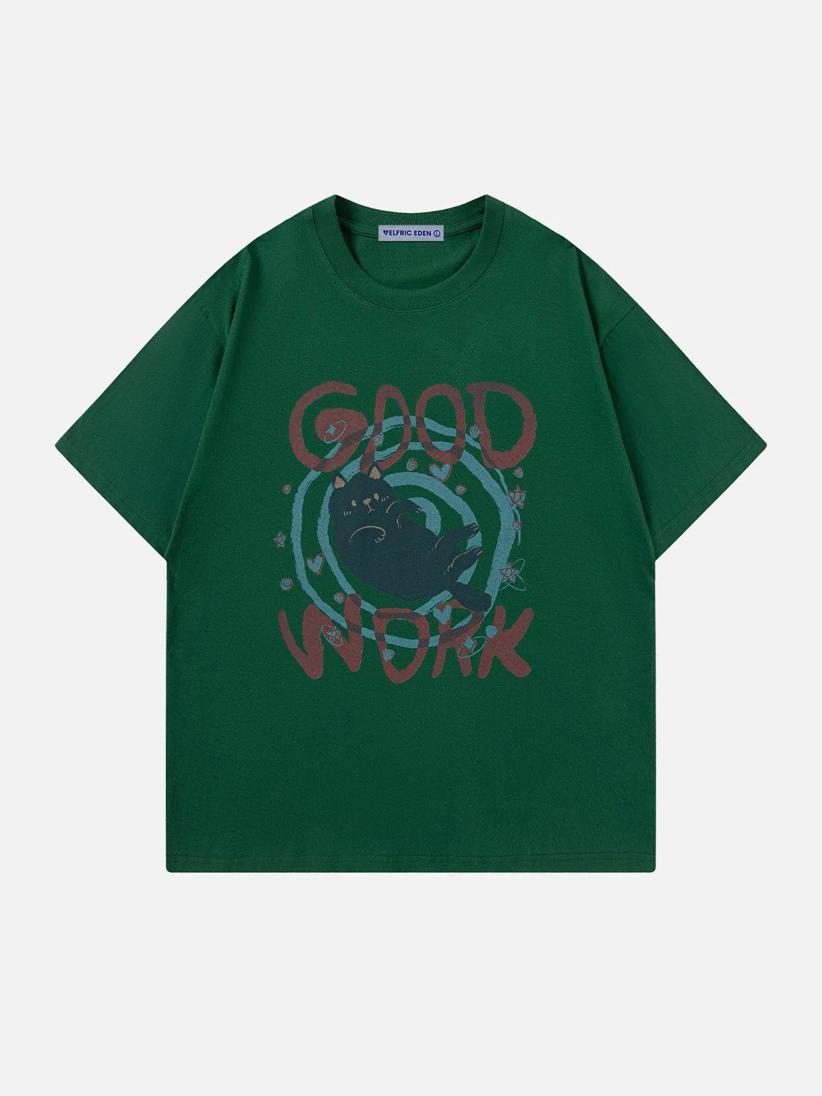 Aelfric Eden Cute Cat Print Tee sold by Aelfric Eden