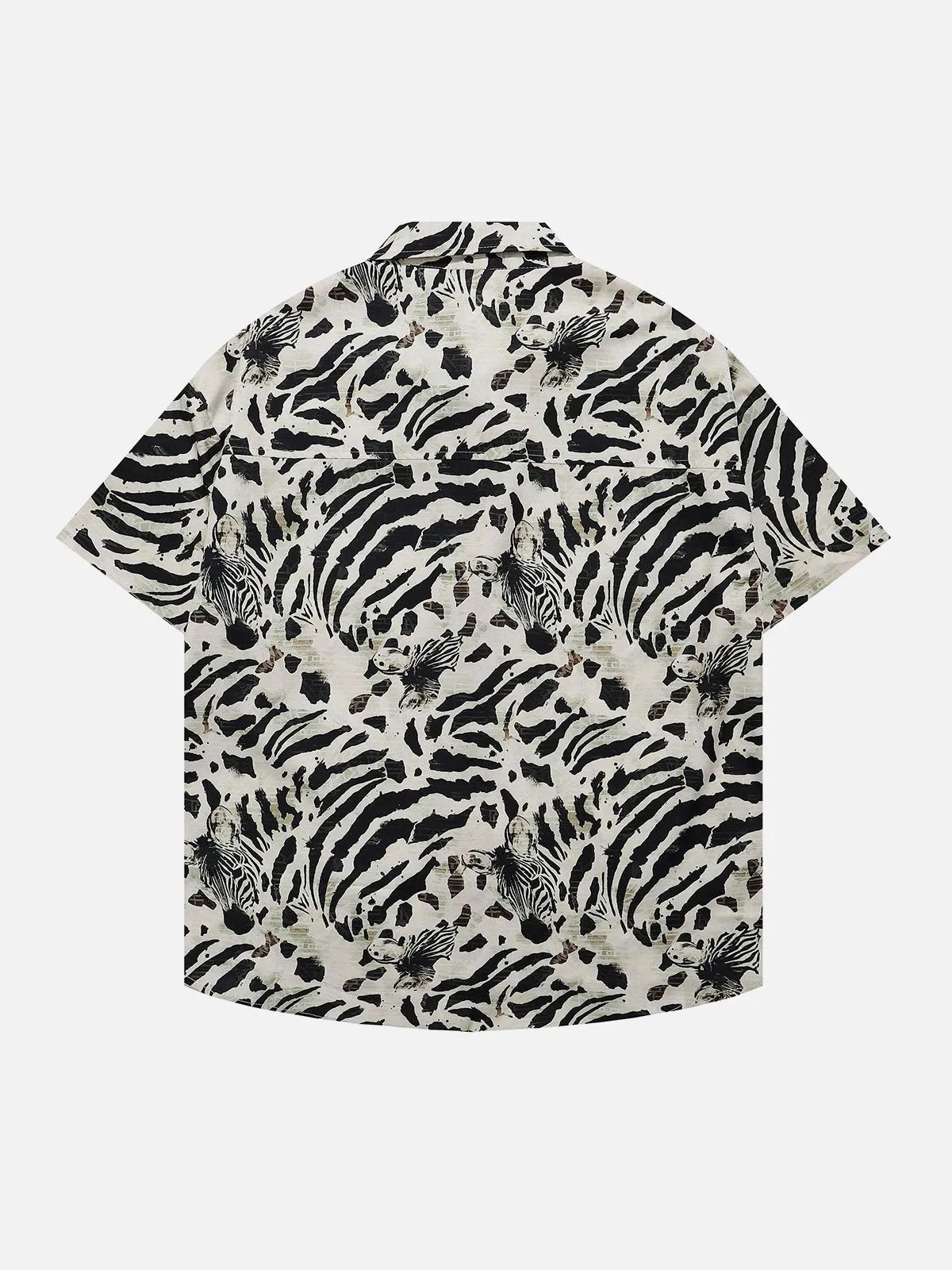 Aelfric Eden Zebra Pattern Short Sleeve Shirt sold by Aelfric Eden product image thumbnail 2