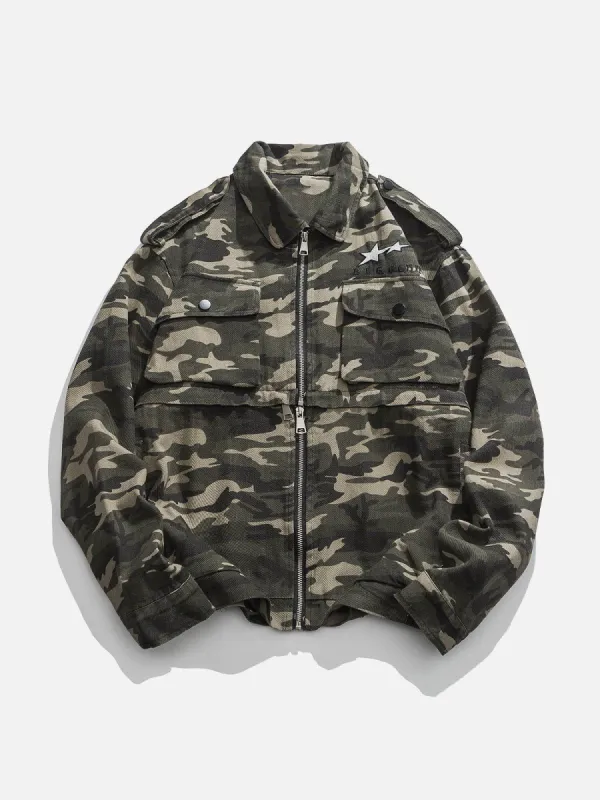 Aelfric Eden Detachable Hem Camouflage Jacket sold by Aelfric Eden