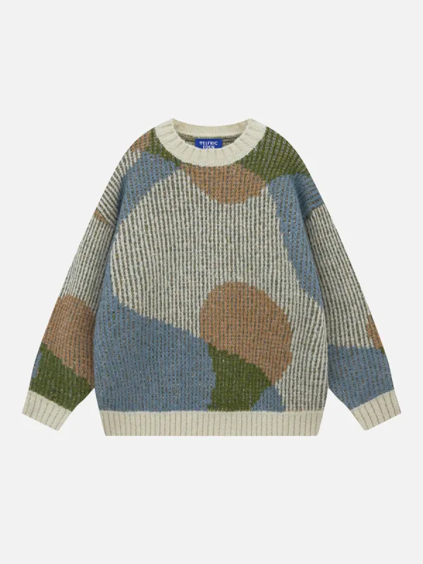 Aelfric Eden Geometry Color Blocking Sweater sold by Aelfric Eden
