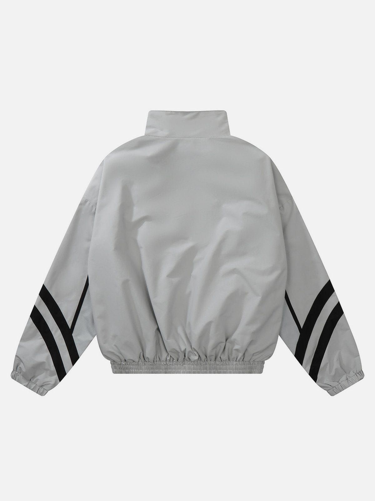 Aelfric Eden Multi Zip Up Stripe Jacket sold by Aelfric Eden product image thumbnail 4