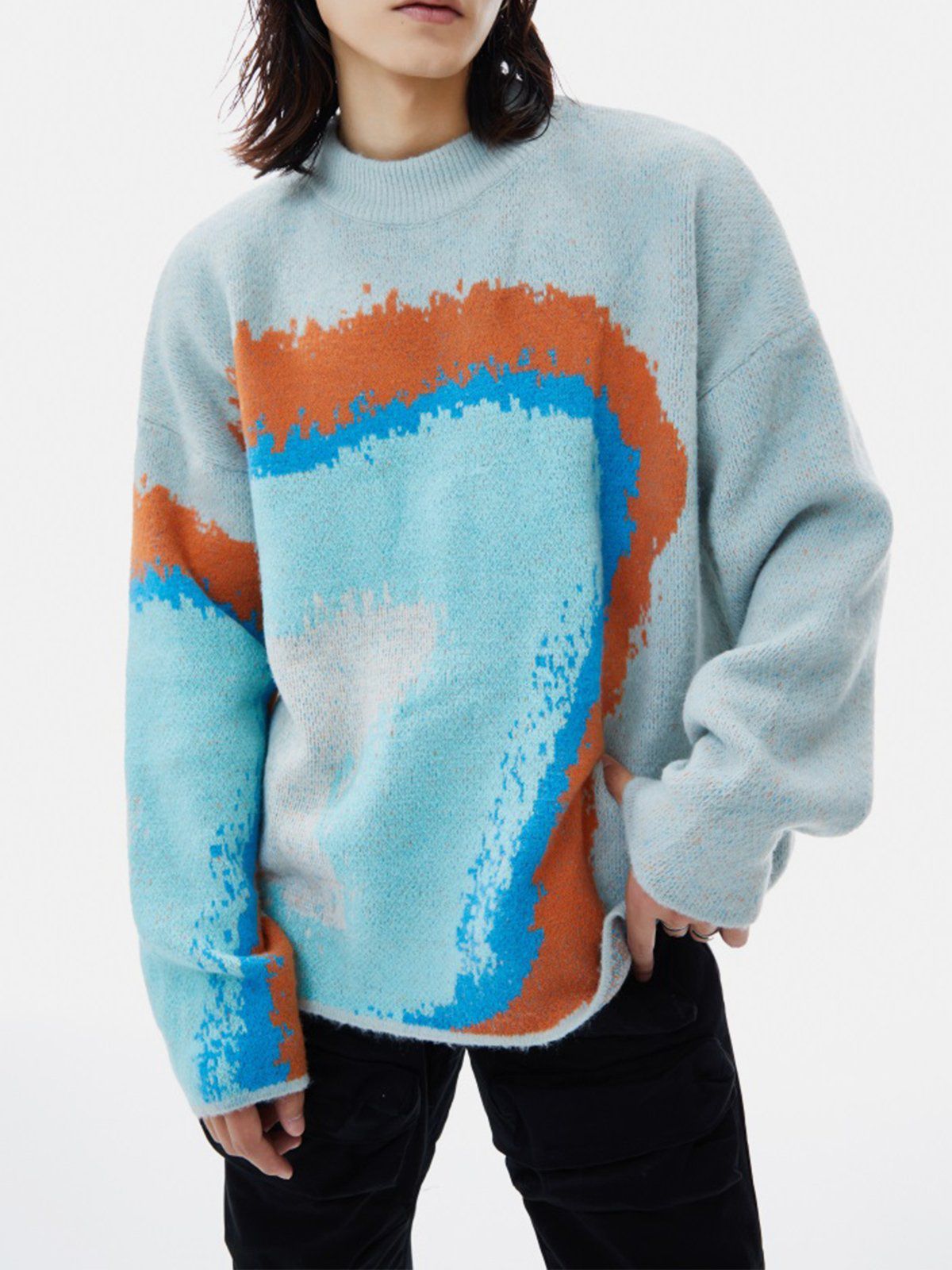 Aelfric Eden Multicolor Patchwork Sweater sold by Aelfric Eden product image thumbnail 4