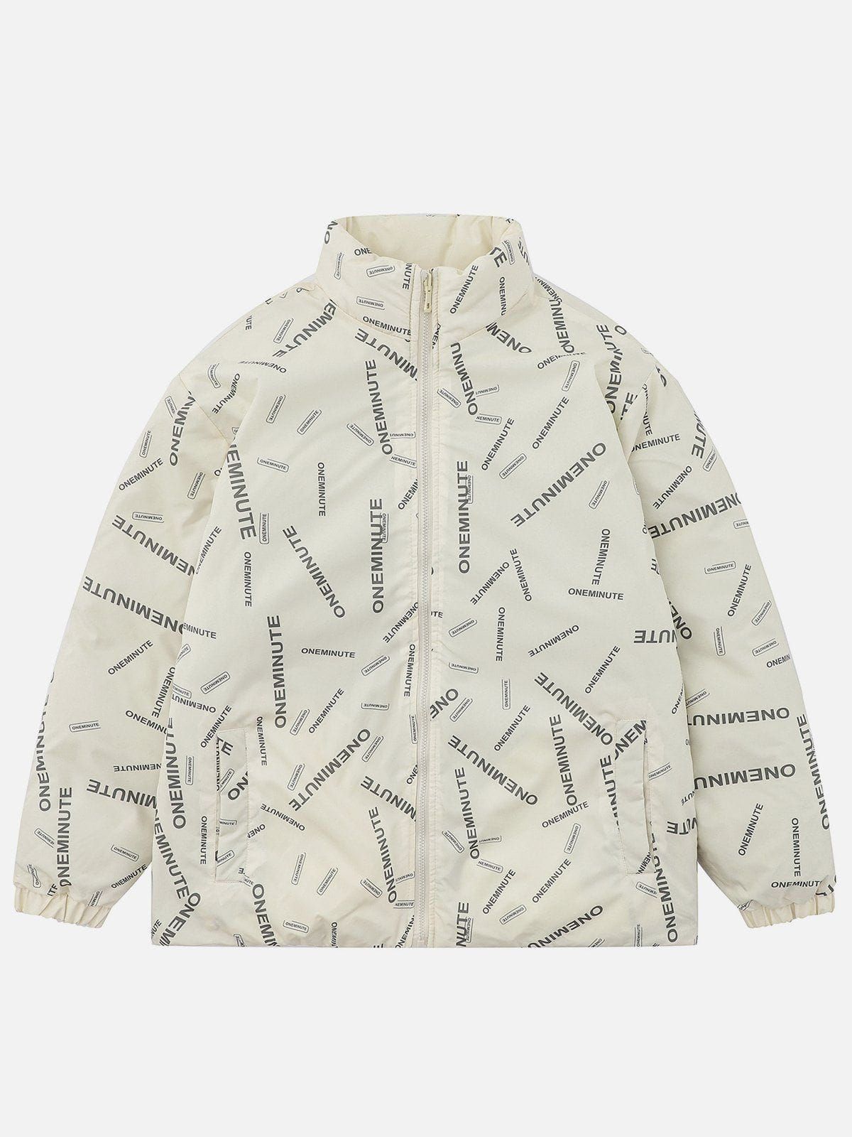 Aelfric Eden Full Print Letter Winter Coat sold by Aelfric Eden product image thumbnail 2