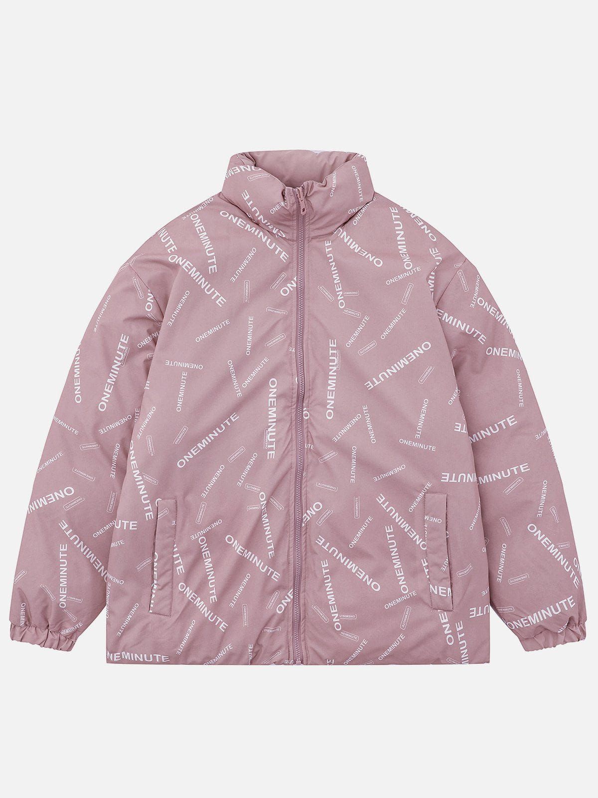 Aelfric Eden Full Print Letter Winter Coat sold by Aelfric Eden product image thumbnail 3